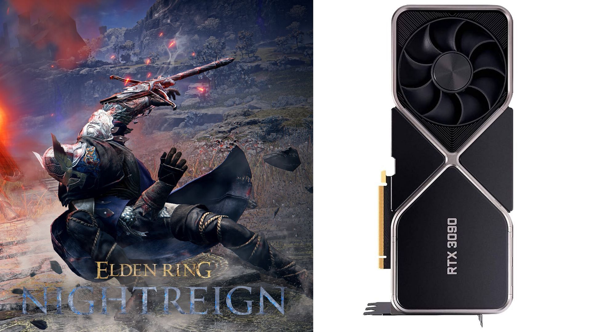 The AMD RX 6700 XT and 6750 XT are capable mid-range GPUs for Elden Ring Nightreign (Image via AMD and FromSoftware)