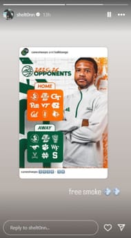 Four-star prospect Shelton Henderson drops 2-word reaction hyping up Miami's conference schedule (Image via Instagram @shelt0nn)