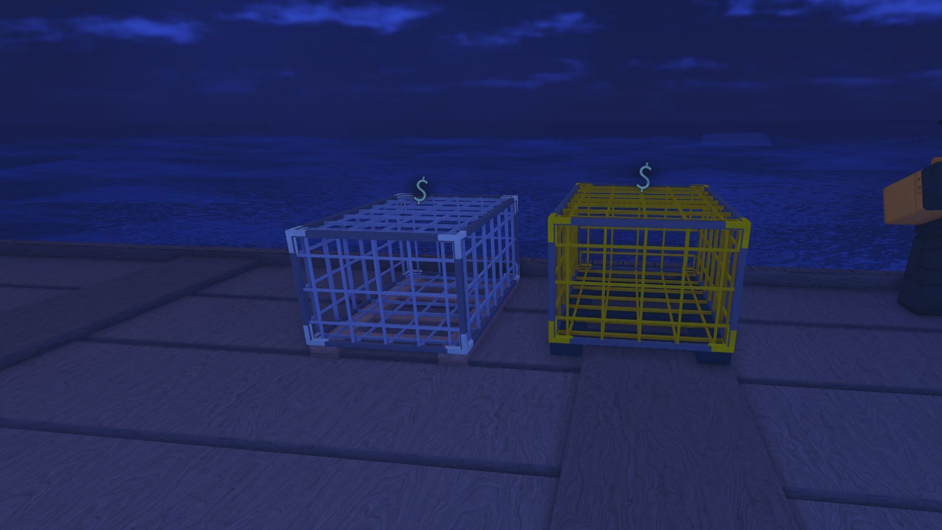 Better cages need less time to catch Lobsters (Image via Roblox)