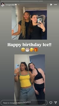 Image via Morgan Cheli's Instagram story.