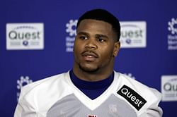 Giants LB Abdul Carter rallies behind Knicks in tense playoff battle against Celtics