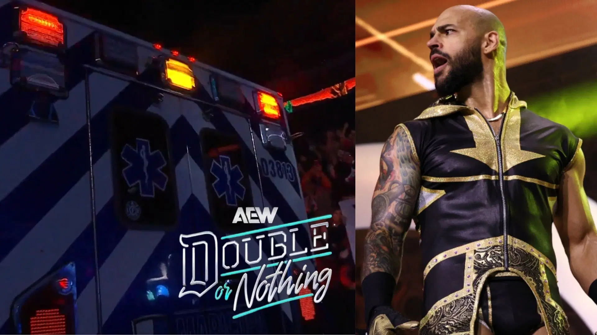 Ricochet barely survived a violent match at Double or Nothing 2025 [Image Credits: AEW