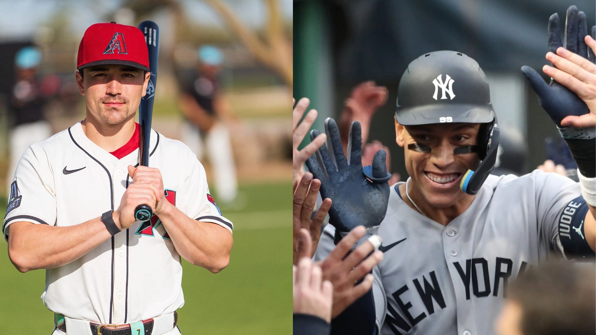 Corbin Carroll and Aaron Judge have earned spots on the NL and AL MLB All-Star Teams for their work in April (Photo Source: IMAGN)