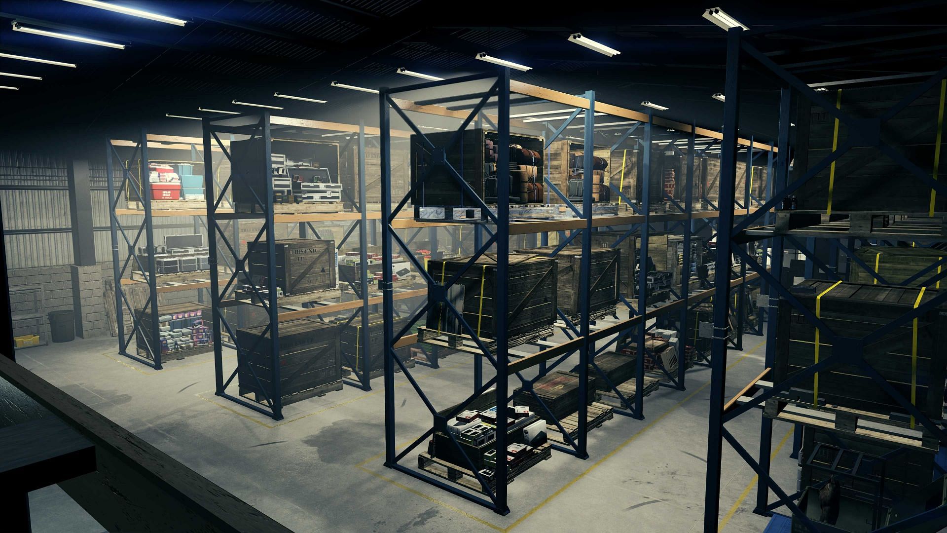 Inside a Special Cargo Warehouse (Image via Rocsktar Games)