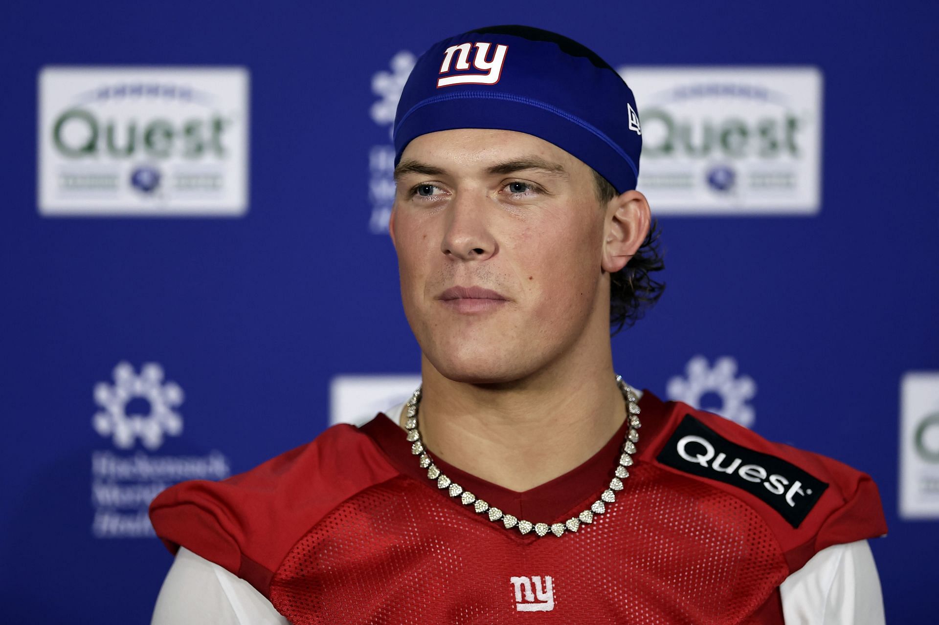 &ldquo;MY GLORIOUS KING&rdquo; &ldquo;MY GOAT&rdquo;: Giants fans fired up over Jaxson Dart dropping dimes on Day 1 of rookie camp