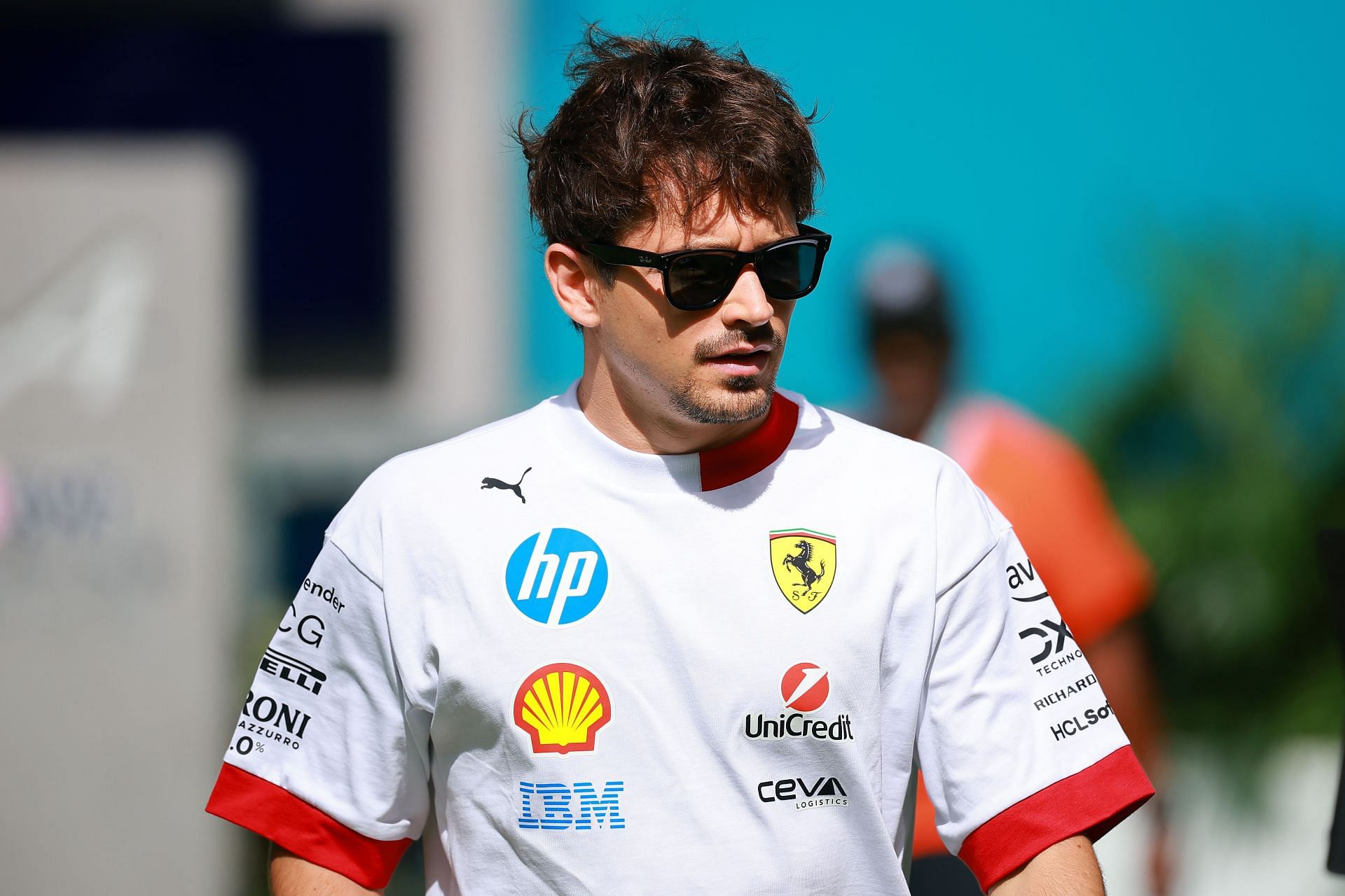 Charles Leclerc at F1 Grand Prix of Miami - Previews - Source: Getty