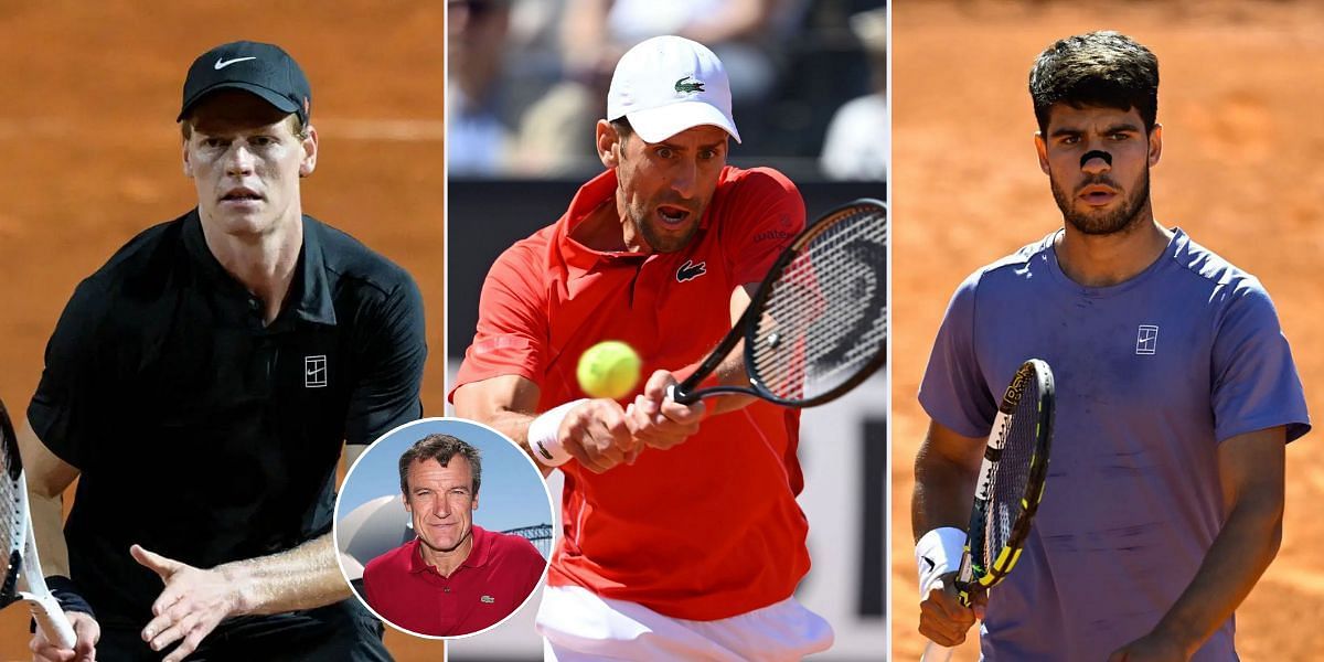 Mats Wilander claims Novak Djokovic &quot;has to keep improving&quot; to stay level with Jannik Sinner and Carlos Alcaraz | Image Source: Getty