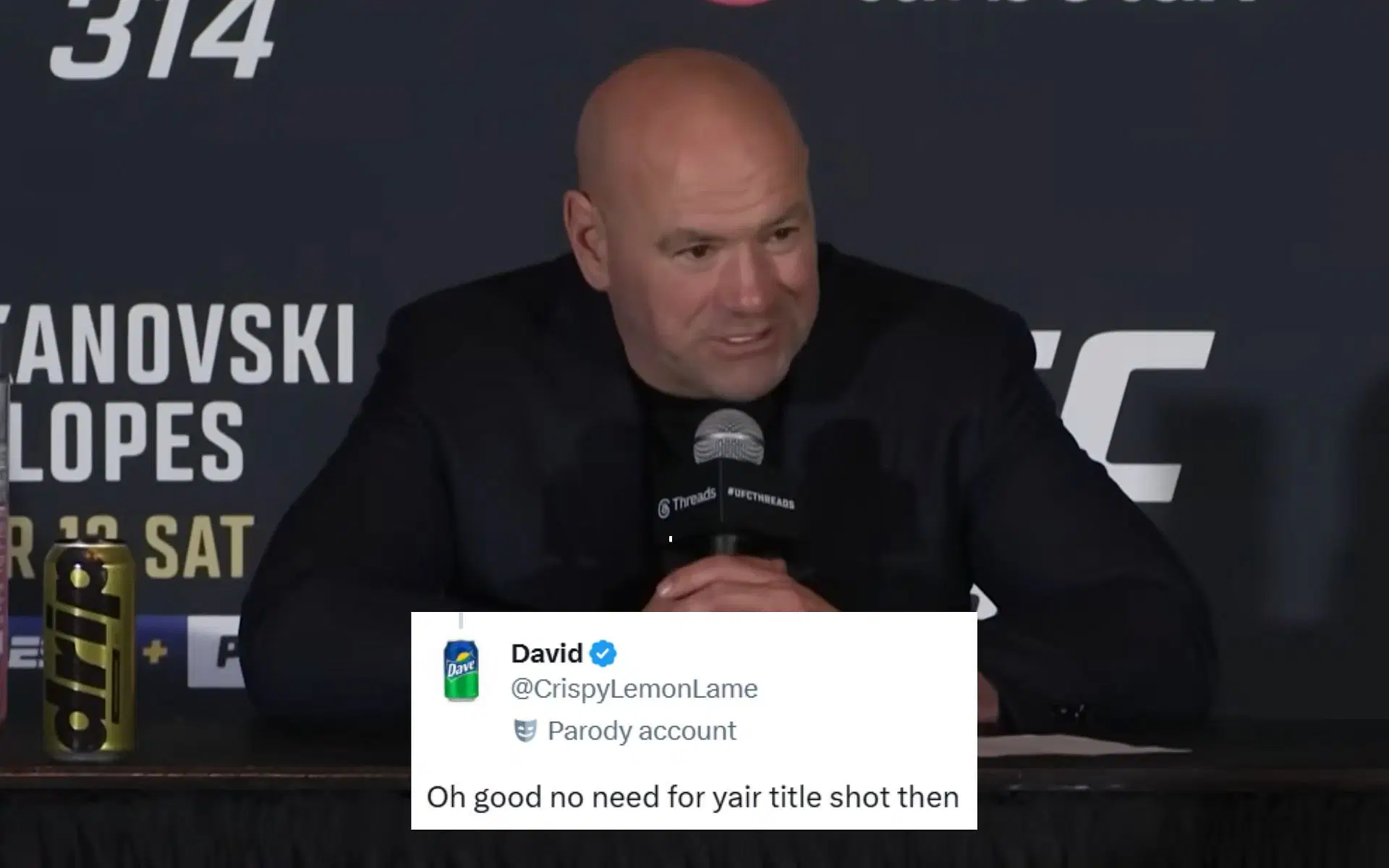 Dana White [Image courtesy: UFC on YouTube]
