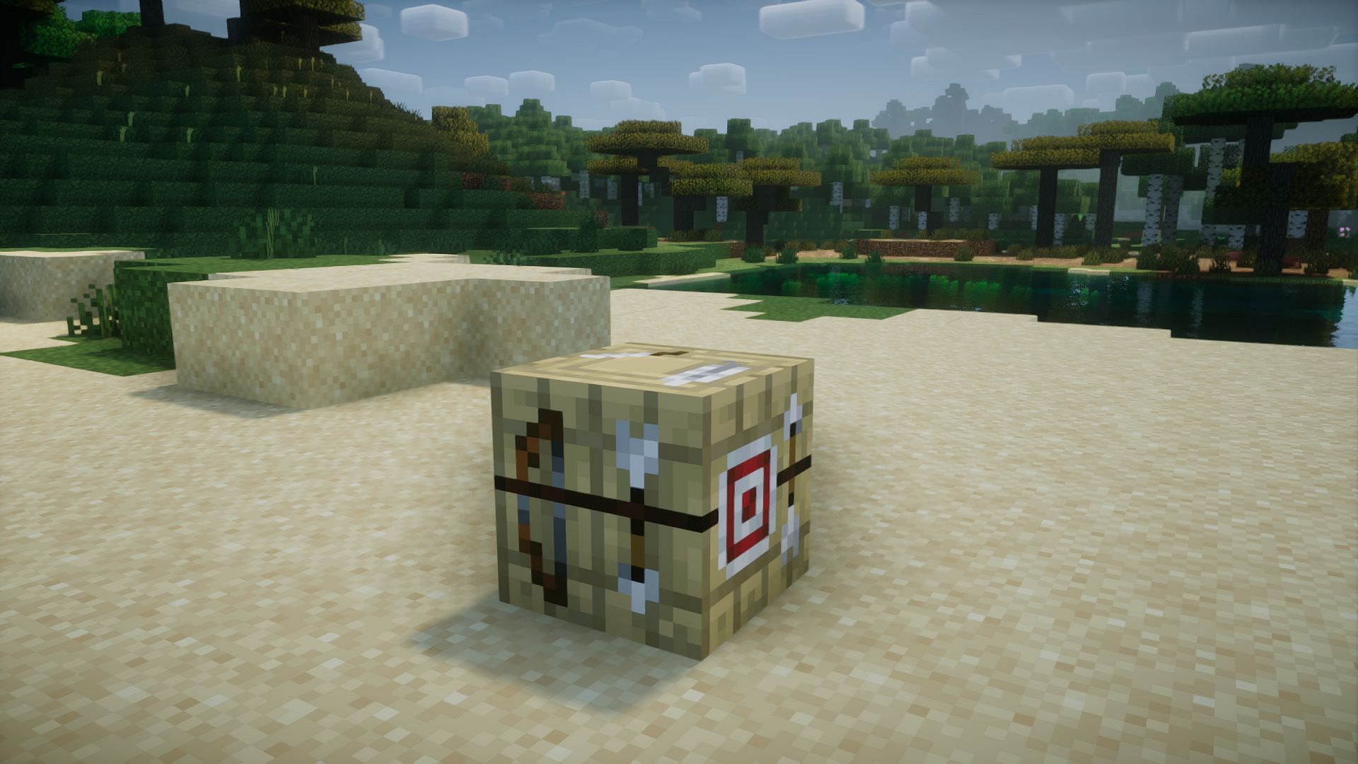Minecraft fletching table uses