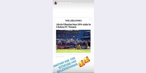 Screenshot via @serenawilliams posted on May 15, 2025