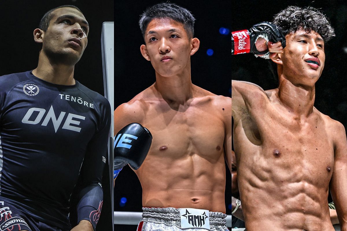 (From left to right) Tye Ruotolo, Masaaki Noiri, Nabil Anane  [Photo via ONE Championship]