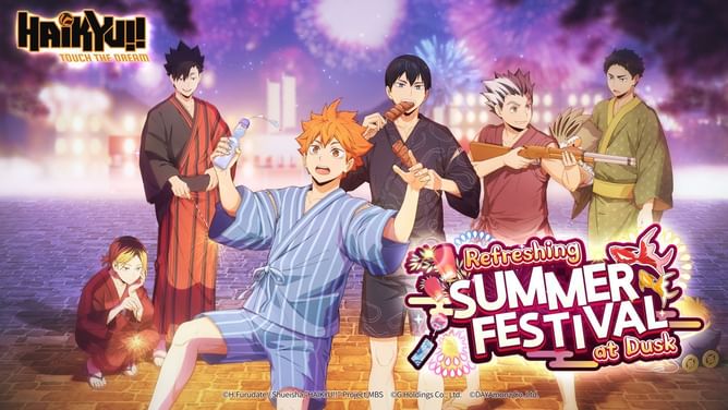 Haikyu!! TOUCH THE DREAM marks half-year anniversary with Summer update and 100+ free pulls