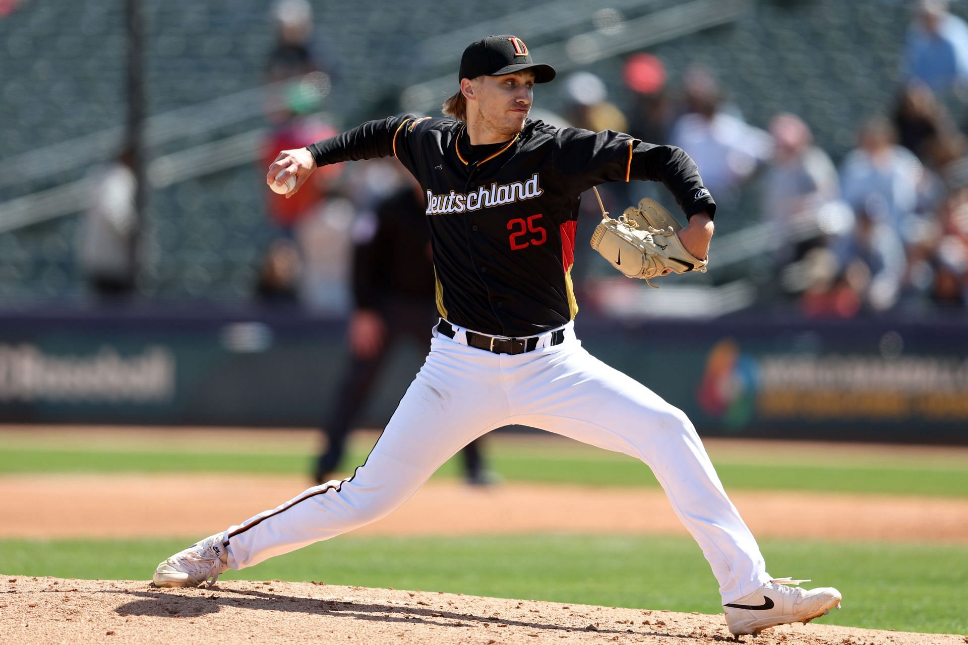 Jaden Agassi at the 2025 World Baseball Classic Qualifiers - Tucson - (Source: Getty)