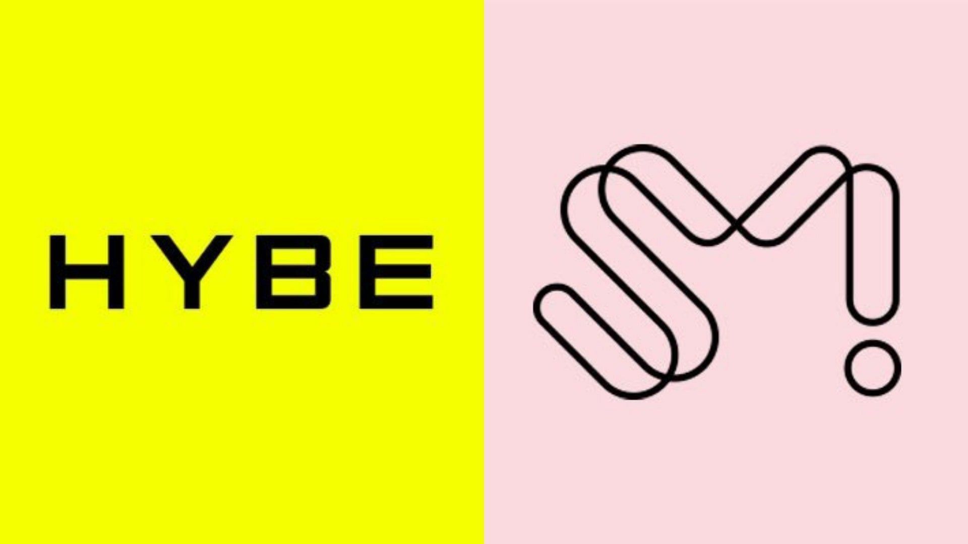 HYBE and SM Entertainment (Image via X/@HYBEOFFICIALtwt and @SMTOWNGLOBAL)