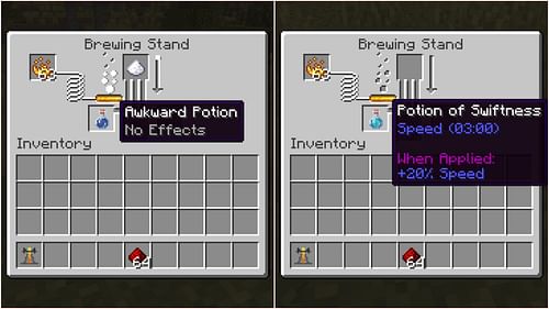 Brew any potion that has a duration (Image via Sportskeeda Gaming || Mojang Studios)