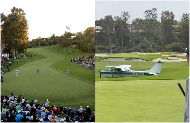 WATCH: A plane almost crash lands at Riviera Country Golf course