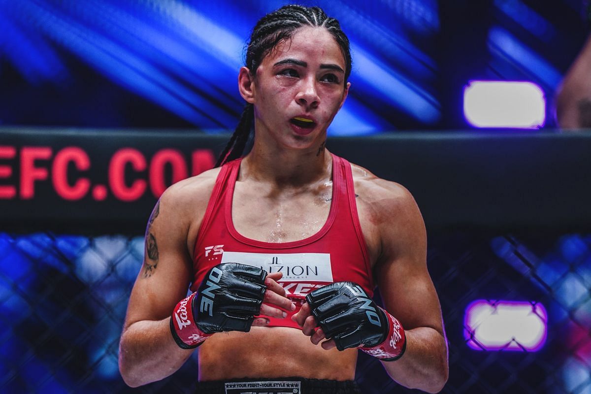 Allycia Hellen Rodrigues recalls her road to world title glory. [Photo from ONE Championship]