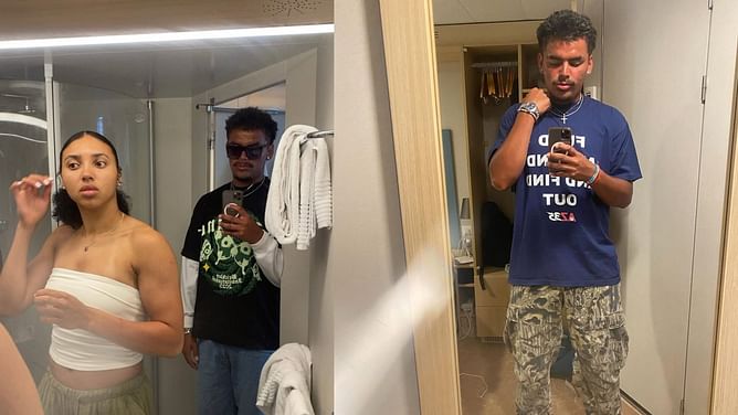 In Pics: Azzi Fudd’s brother Jose shares “tan and tired” snaps with UConn star, special NCAA final T-shirt and more