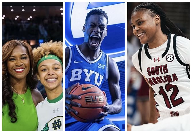Notre Dame HC Niele Ivey hyped as AJ Dybantsa, Hannah Hidalgo and MiLaysia Fulwiley team-up for energy drink giant