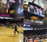 Stories from the Iowa vs Brazil game. - Source: Instagram/@jadagyamfi/@kyliefeuerbach