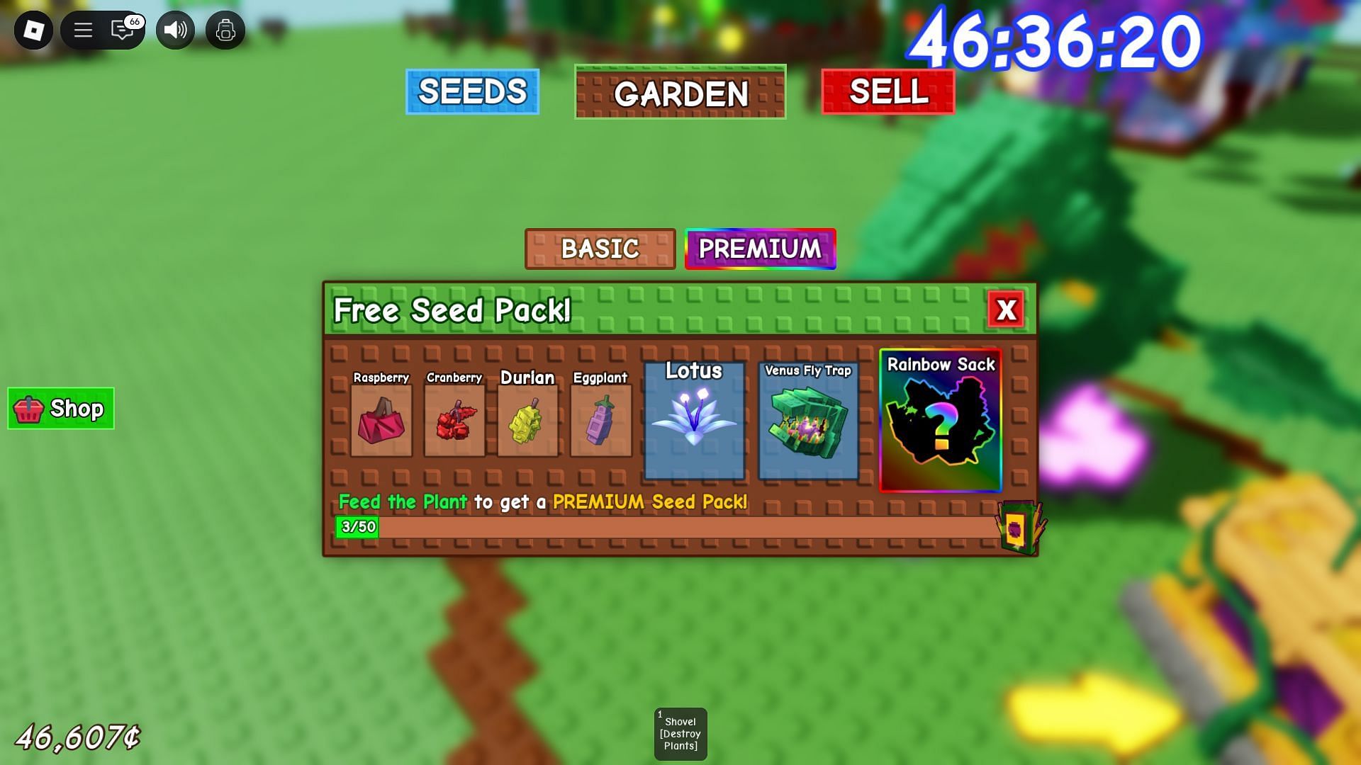 Venus Flytrap in the Pack of Ordinary Seed (Image via Roblox)