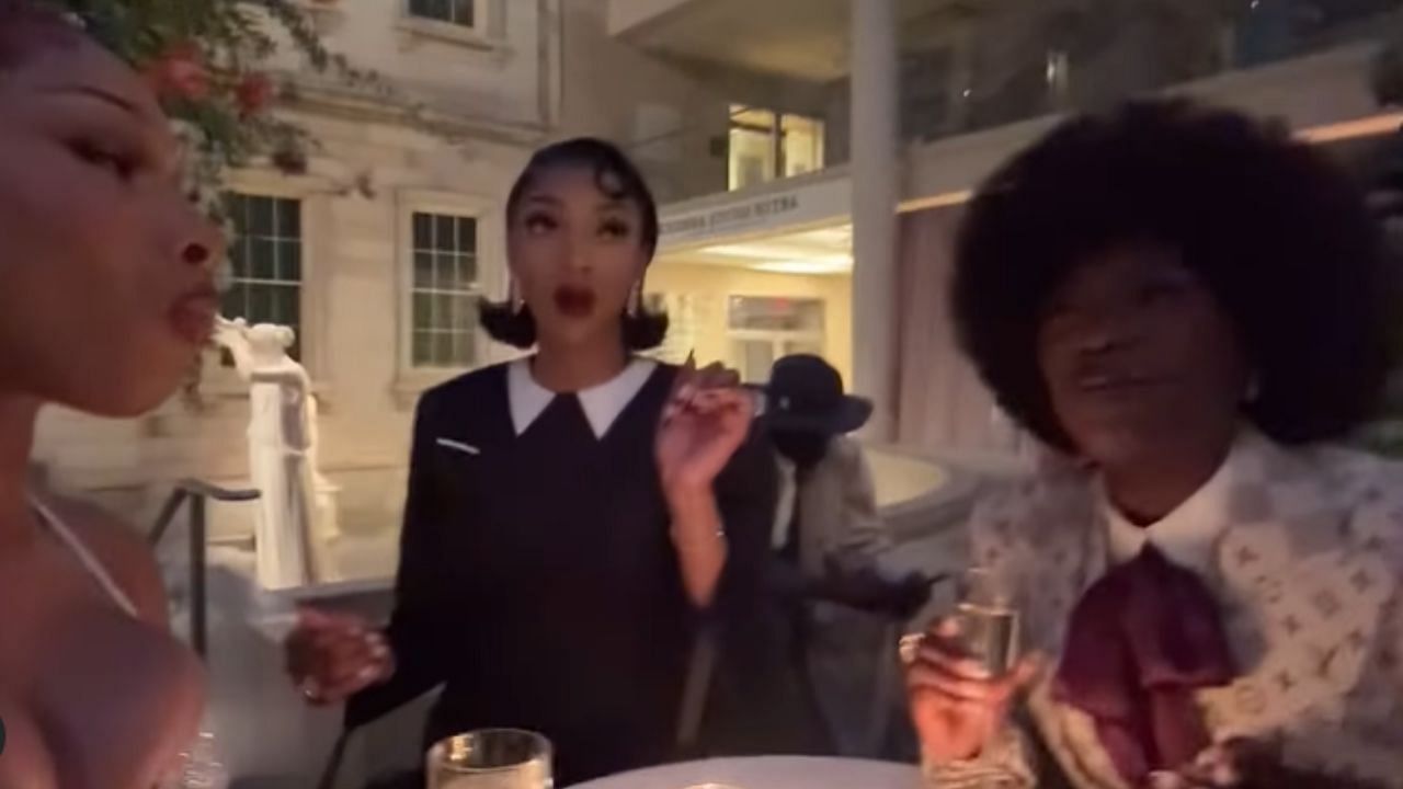 Angel Reese joins Megan Thee Stallion and Doechii in viral &lsquo;Hottie Cam&rsquo; moment. [photo: @theestallion/IG]
