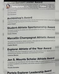 Cayden and Cameron won awards at graduation