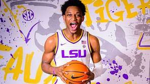 “He might not need to play football no more”: Fans react as Ahmad Hudson, the #1 ranked tight end in 2027, impresses with his basketball skills