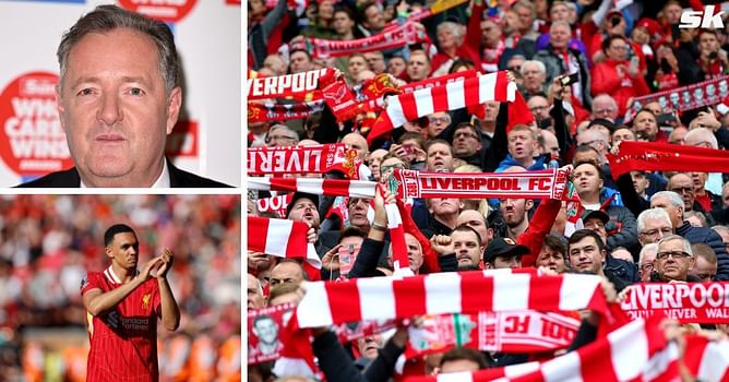 “Give your heads a wobble, you graceless clowns” - Piers Morgan blasts Liverpool fans in fiery response to Alexander-Arnold getting booed