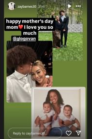 High school basketball star Isaiah Barnes posts Mother's Day message to mom Gloria Govan (Source: IG/ zaybarnes30)