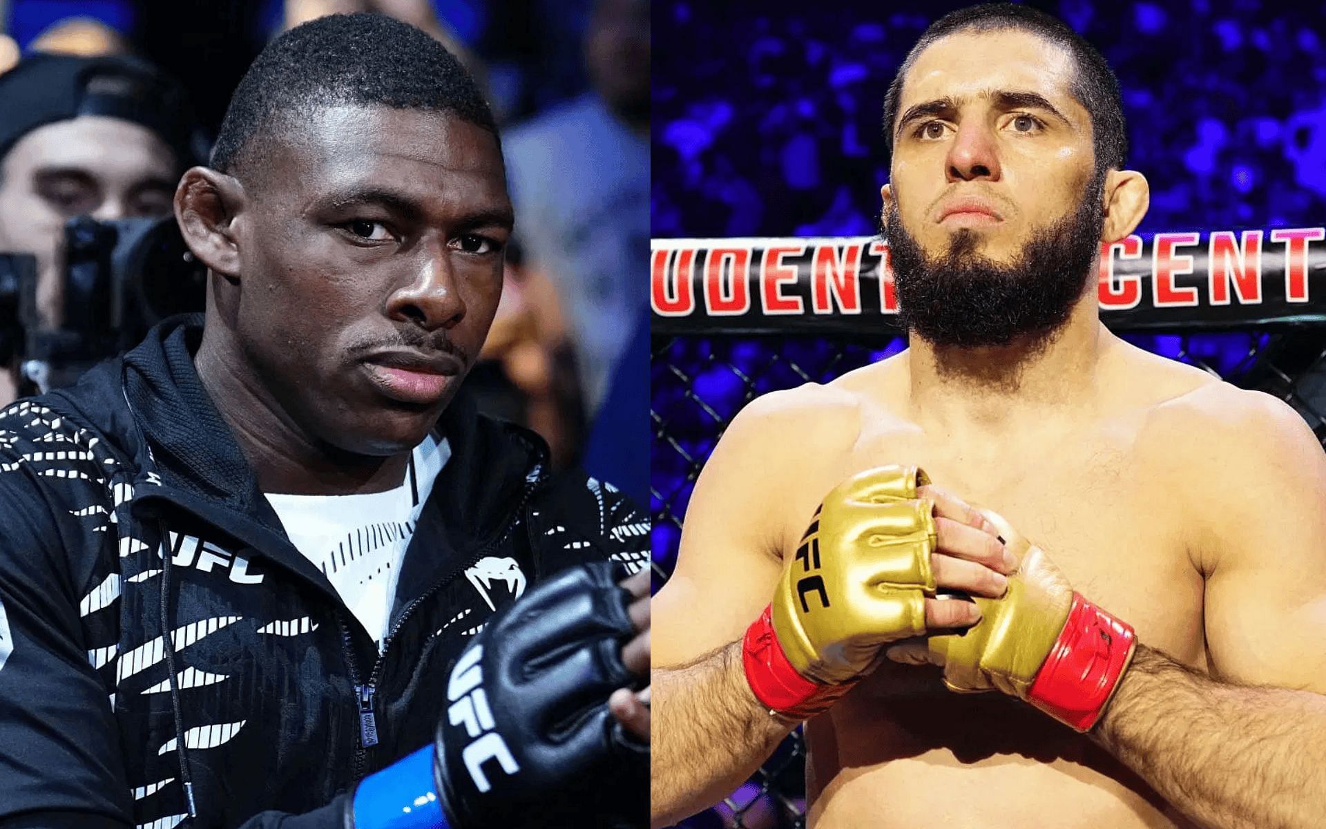 Joaquin Buckley (left) talks about Islam Makhachev