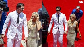 Paul Skenes' girlfriend Olivia Dunne steals spotlight with elegant polka dot dress and white hat at star-studded Kentucky Derby