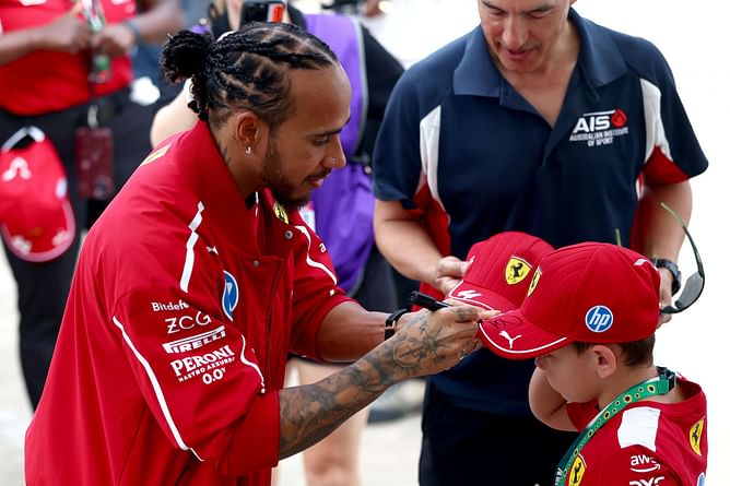 WATCH: Sir Lewis Hamilton spotted in Maranello meeting fans ahead of Imola GP