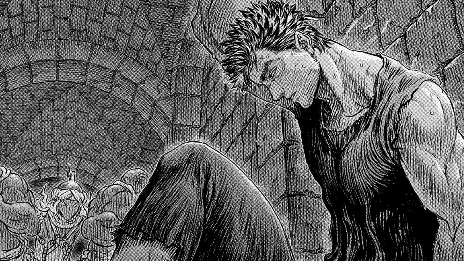 Guts as seen in manga (Image via Hakusensha)