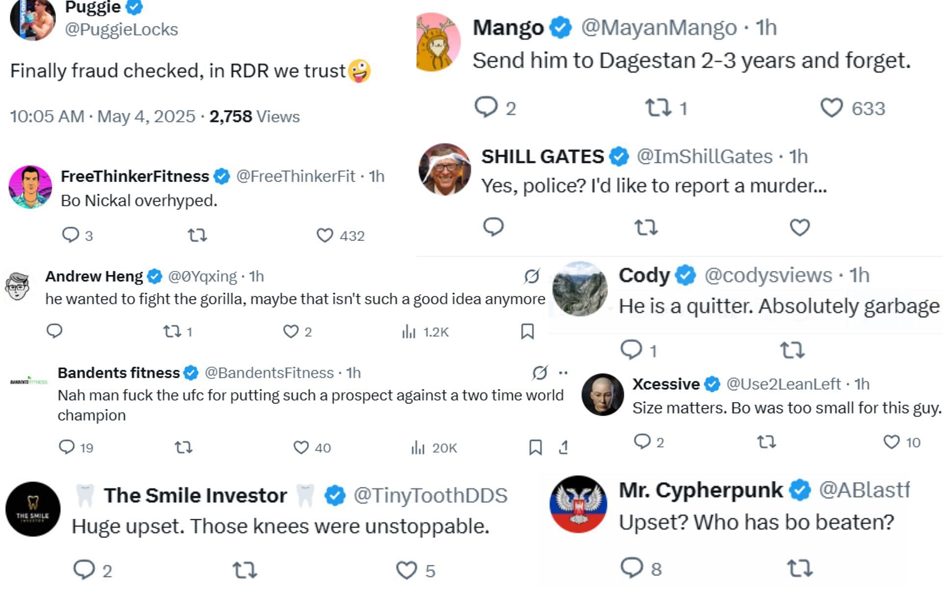 Fan reactions [Screenshots courtesy: @SpinninBackfist on X]