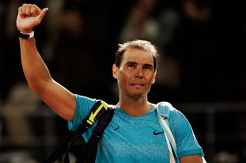 Rafael Nadal at the 2024 French Open (Source: Getty)