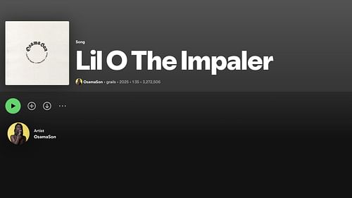 Track 1 on 'GRAILS' (Image via Spotify) 