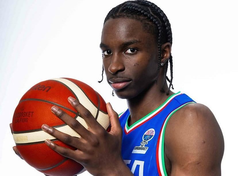 Italian basketball forward Dame Sarr on IG. Image via @dame.sarr7