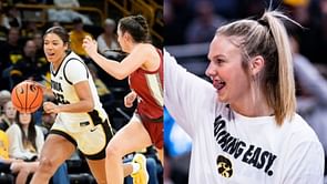Iowa's Jada Gyamfi, Callie Levin hype up HC Jan Jensen's "surprise" practice session