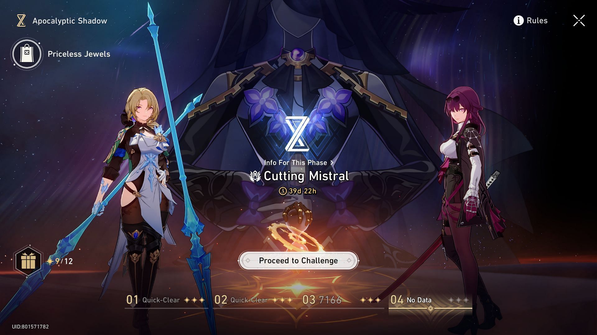 Honkai Star Rail 3.3 Apocalyptic Shadow Cutting Mistral preview