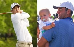 "No way he’s beating Scottie Scheffler" - Michael Kim reacts to a tweet claiming Bennett Scheffler might win the 2049 US Open
