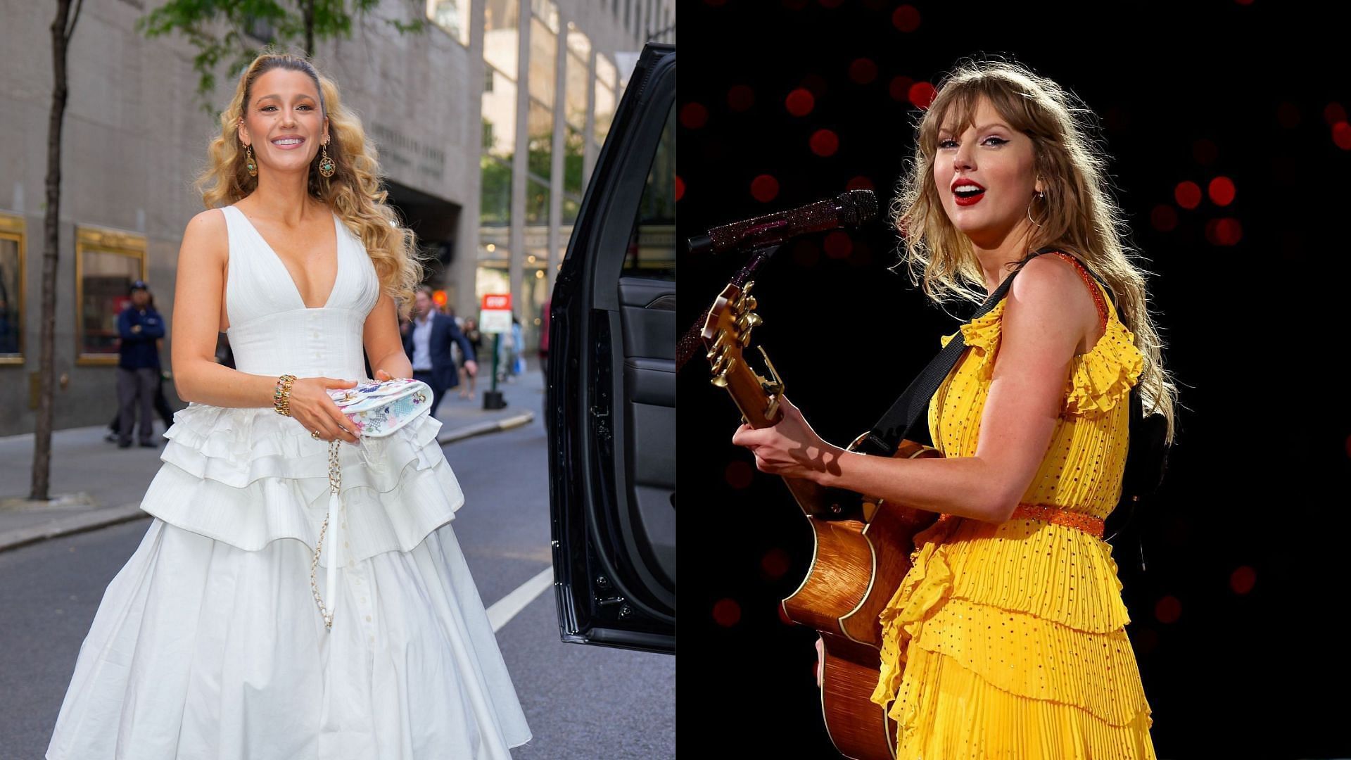 From L to R- Blake Lively and Taylor Swift: Image via Getty Images