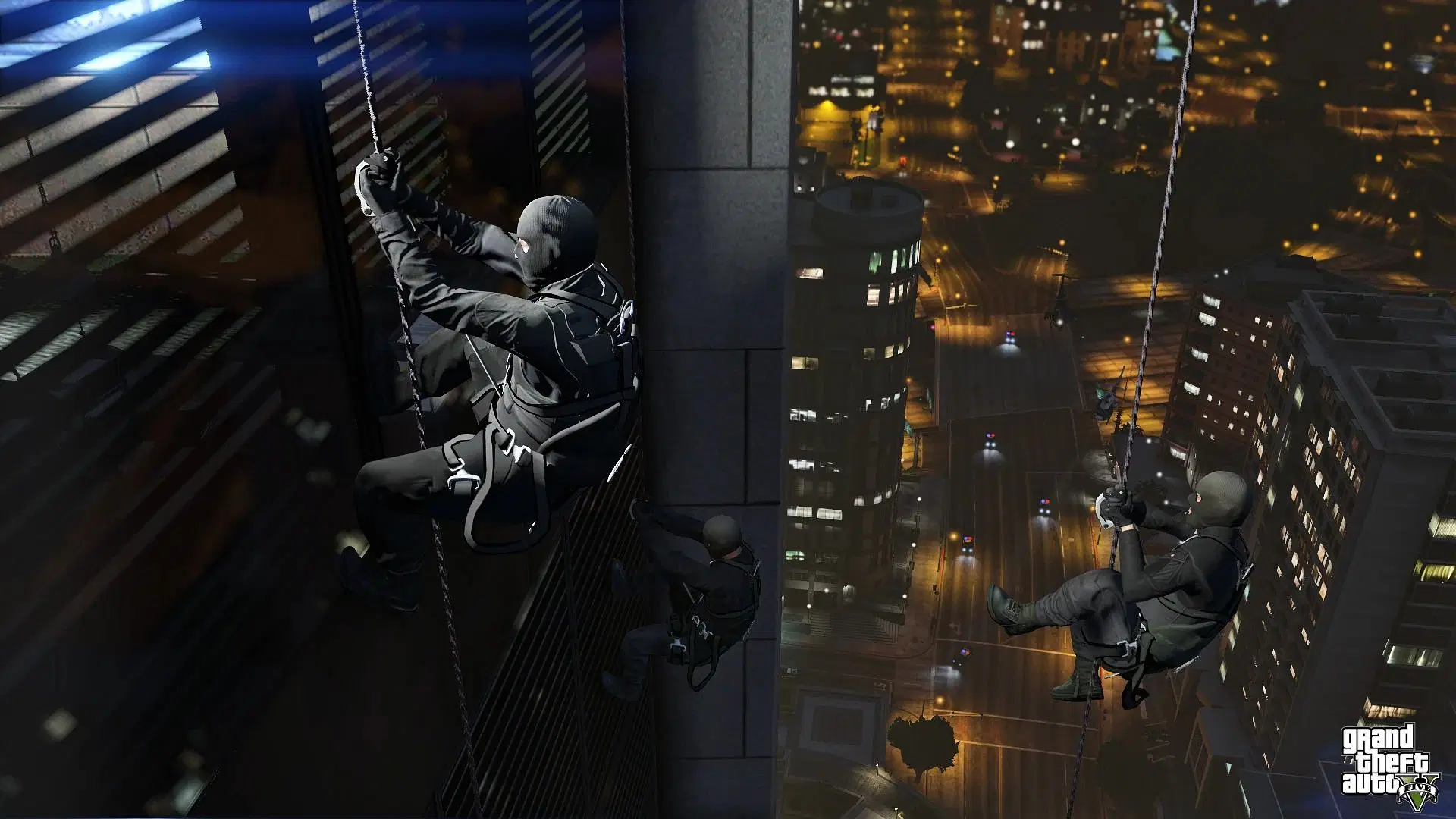 A promotional picture of The Bureau Raid in the GTA 5 Heist Guide (Image via Rockstar Games)