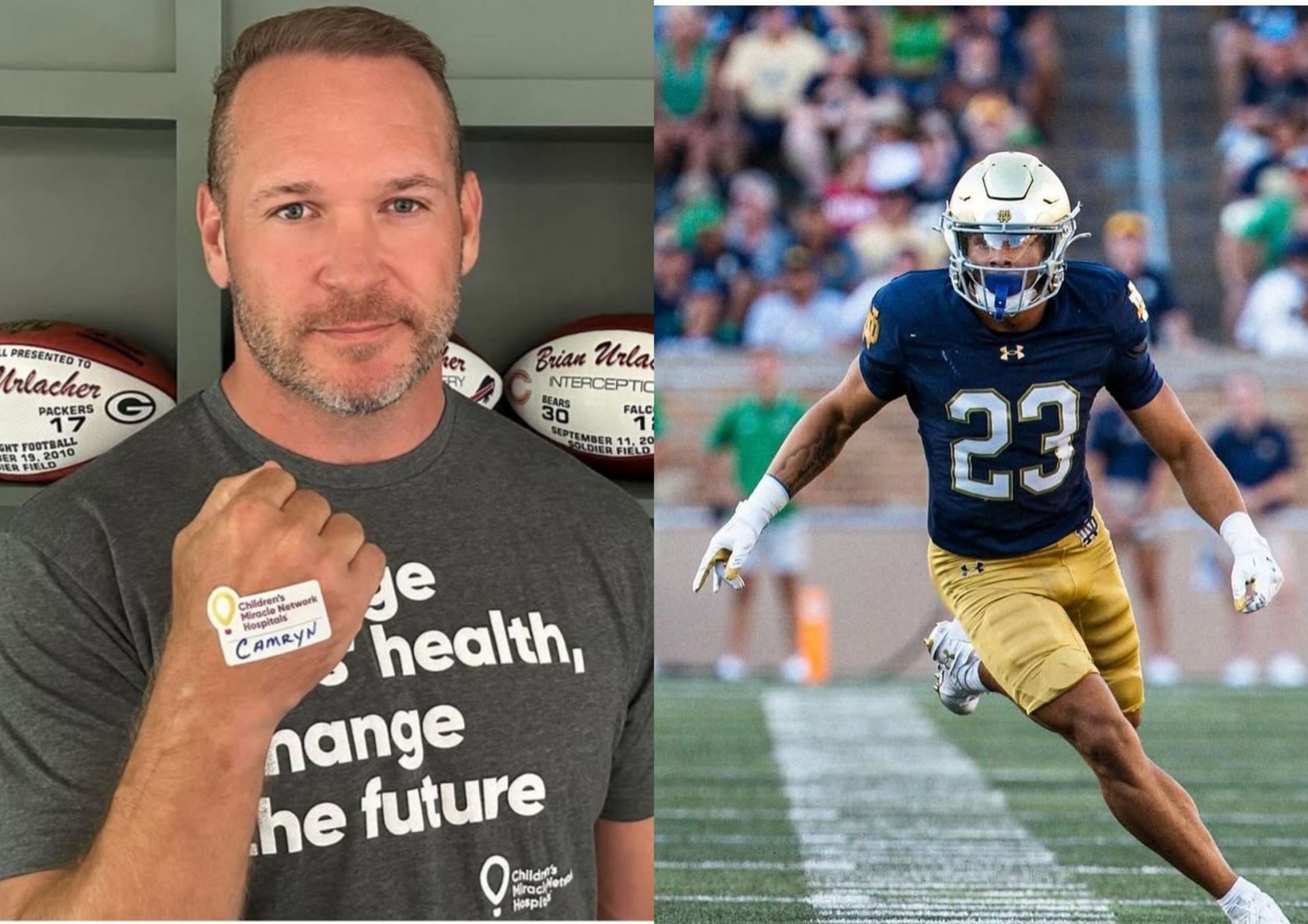 Picture Sources: Brian Urlacher and Kennedy Urlacher personal Instagram accounts