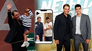 WATCH: Rafael Nadal's son and Carlos Alcaraz win hearts with adorable interaction at French Open