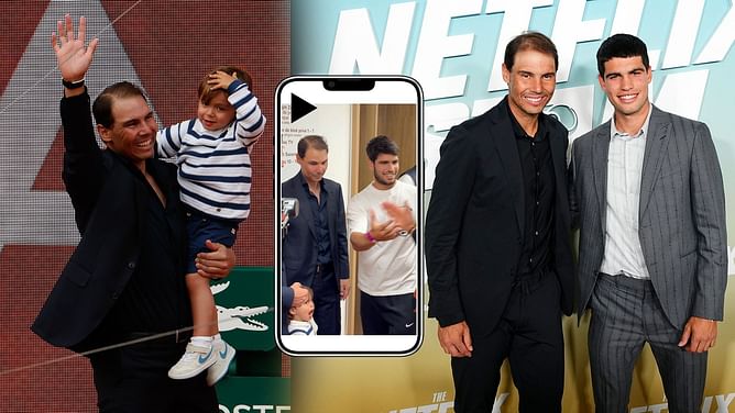 WATCH: Rafael Nadal's son and Carlos Alcaraz win hearts with adorable interaction at French Open