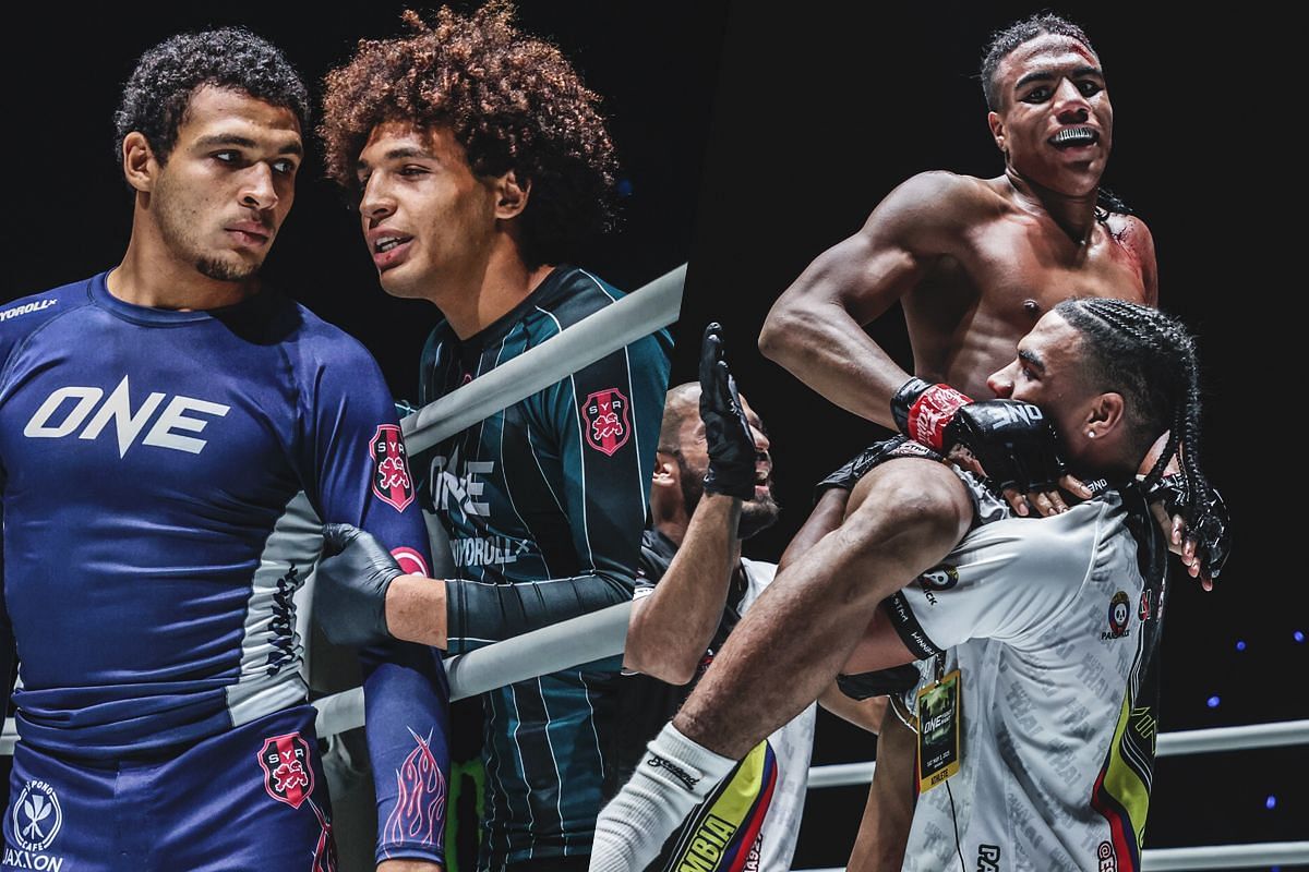 Tye and Kade Ruotolo (left) Jordan and Johan Estupinan (right) [Photos via: ONE Championship]