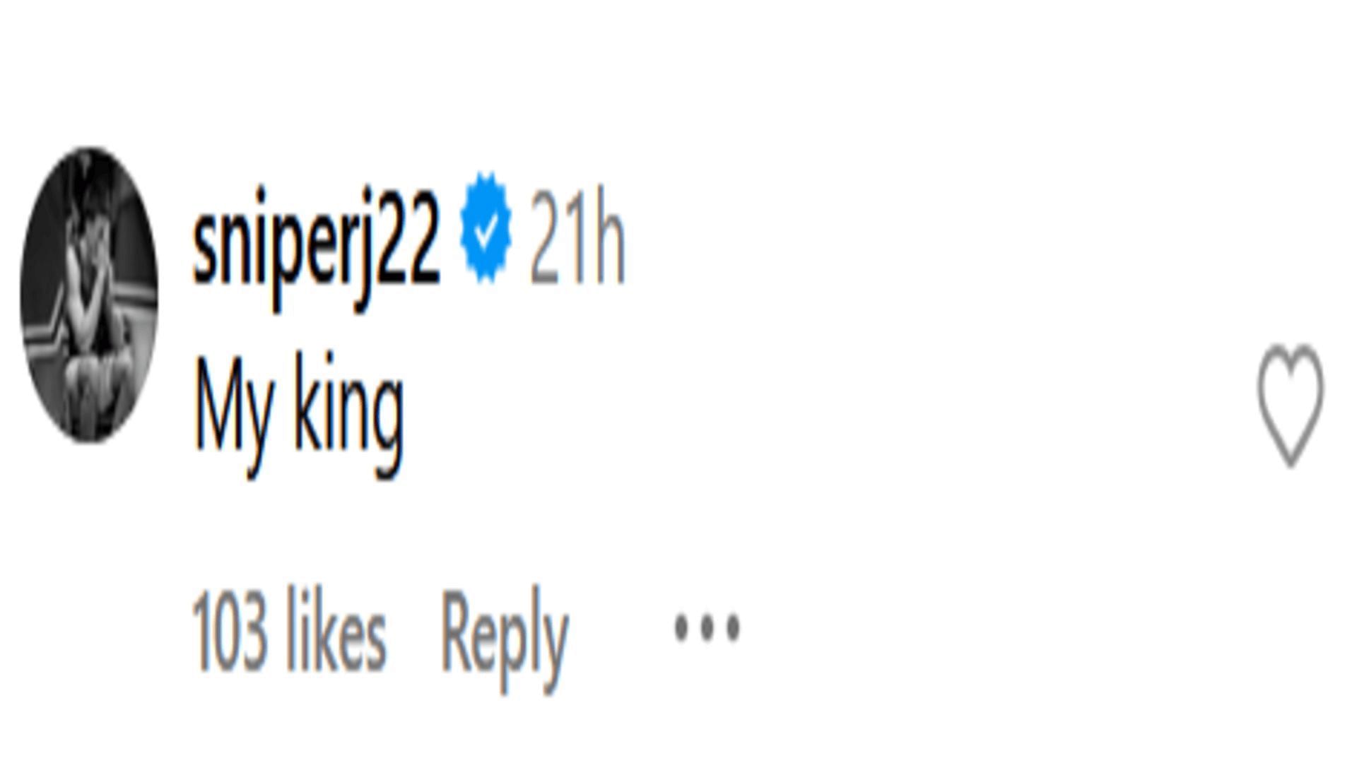 Imagine os comentários do post do Instagram de LeBron James.