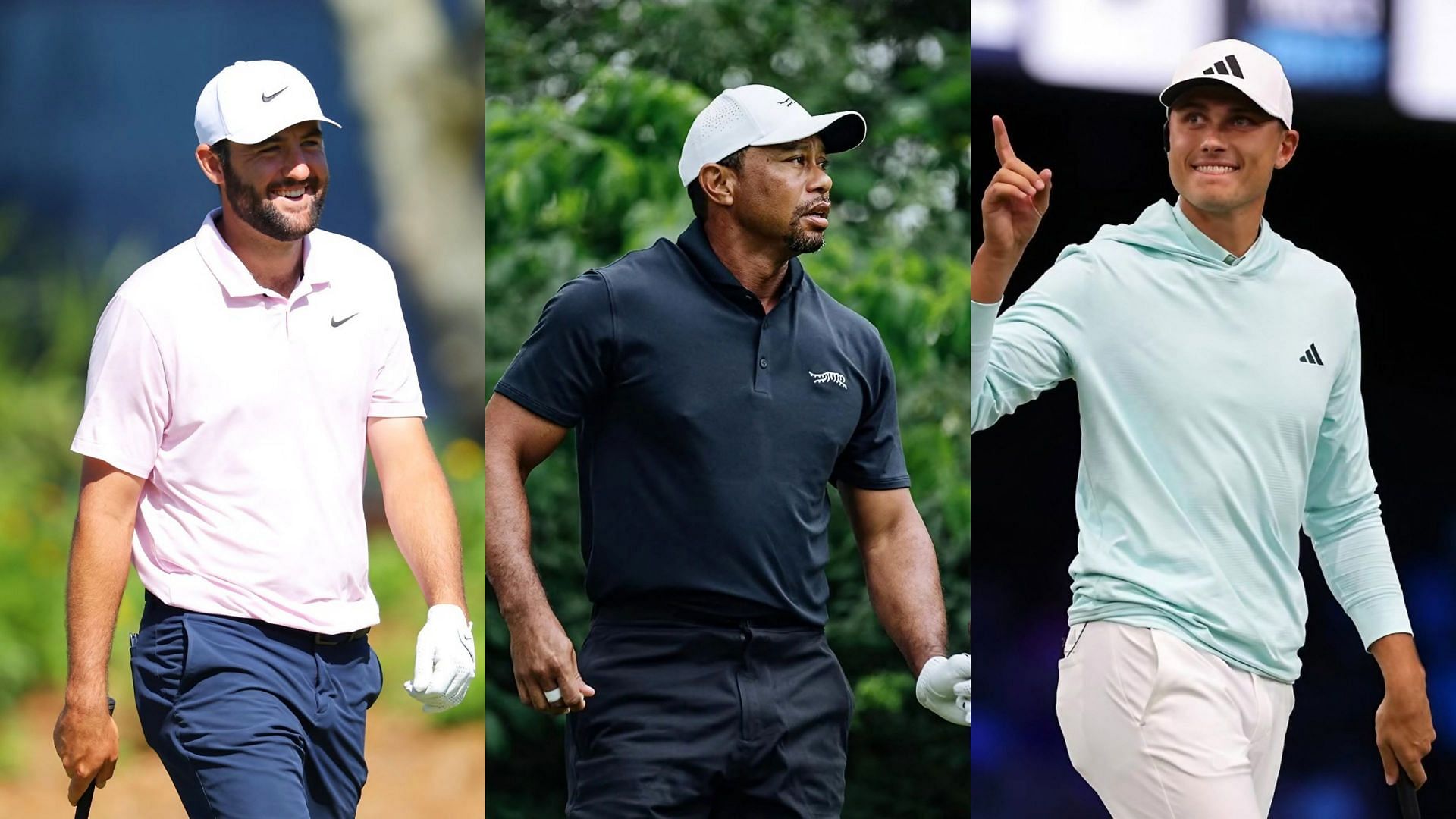 Tiger Woods, Scottie Scheffler and Ludvig Aberg/IG:@tigerwoods, @scottie_scheffler, @luddeaberg