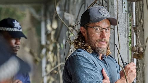 Travis Fimmel is seen as Detective James Cormack in Black Snow season 2 (Image via AMC+)
